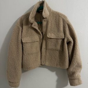 Teddy Cropped Jacket